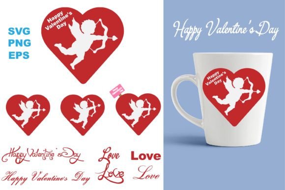 Angel with Arrow Valentines Day SVG: A Graphics Gem for Crafts