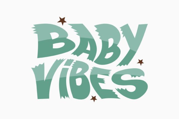 Baby Vibes: A Retro Boho Graphics Asset for Crafts