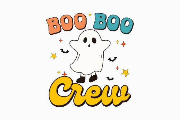 Boo Boo Crew Halloween Retro: A Perfect Craft Graphics Asset