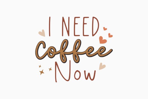 I Need Coffee Now Retro Svg for Local Business Graphics