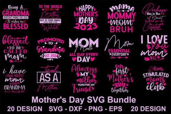 Mother's Day SVG Bundle: A Versatile Graphics and Crafts Asset