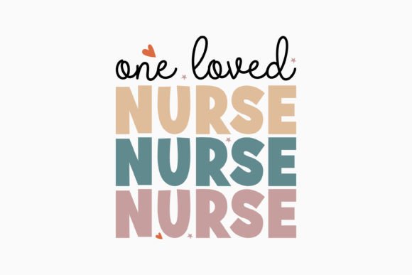 One Loved Nurse Retro SVG: A Versatile Graphic for Crafts