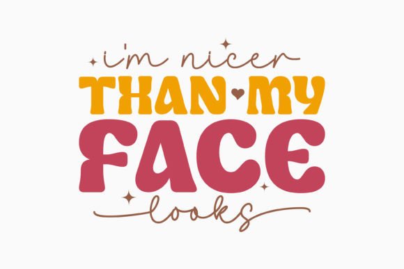 Review: I'm Nicer Than My Face L Retro Sarcastic