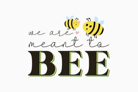 Review: We Are Meant to Bee Retro Bee Quotes SVG for Graphics and Crafts