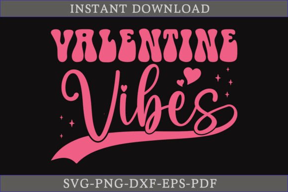 Valentine Vibes Retro SVG for Embroidery